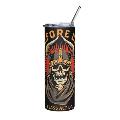 DEATH BEFORE DISHONOR Stainless steel tumbler