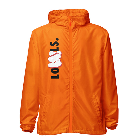 CA LOCALS. lightweight zip up windbreaker