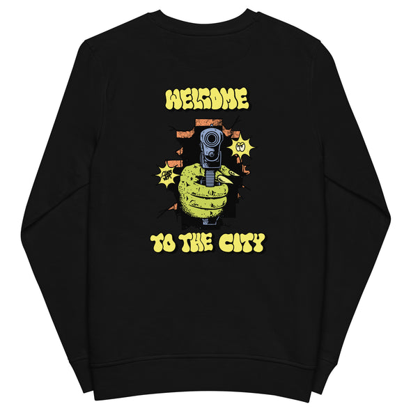 WELCOME TO THE CITY Unisex organic sweatshirt