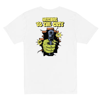 WELCOME TO THE CITY Unisex premium viscose hemp t-shirt